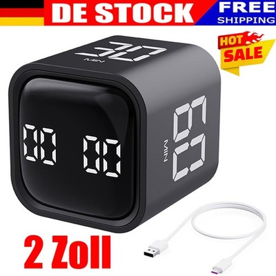 2'' LED Würfel-Timer Vielseitig Akku Digitaler Cube Timer Küchentimer Countdown