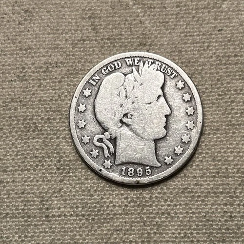 1895-S BARBER HALF DOLLAR 50C SAN FRANCISCO MINT RARE EARLY COLLECTOR CLEANED
