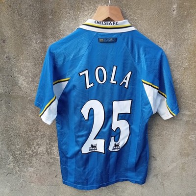 Chelsea 1997-99 Home football shirt , jersey, Mens Medium ZOLA 25