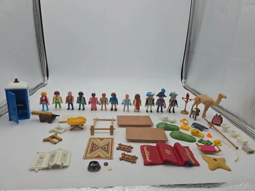 Huge Lot Vtg Playmobil Figures & Accessories