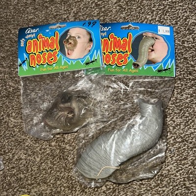 César Soft Vinyl Animal Noses Elephant and Gorilla Bulk Sale Set Vintage 2003