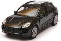 Welly Porsche Macan Turbo Graphit MaßStab 1:34 1:39 4,5 Zoll Diecast Auto...