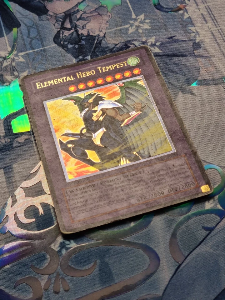 Elemental Hero Tempest EEN-EN034 Ultimate Rare 1st Edition Damaged Yugioh TCG - Image 2 of 4