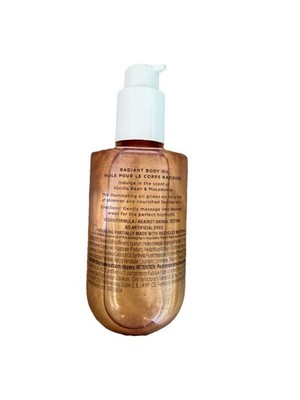 Victoria's Secret Vanilla Bean & Macadamia Radiant Body Oil Shimmer Hydrate NEW