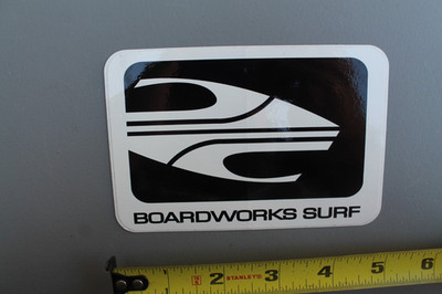 Boardworks Surf Epoxy Surfboard Technology Clear Black V72B Vintage Surf STICKER