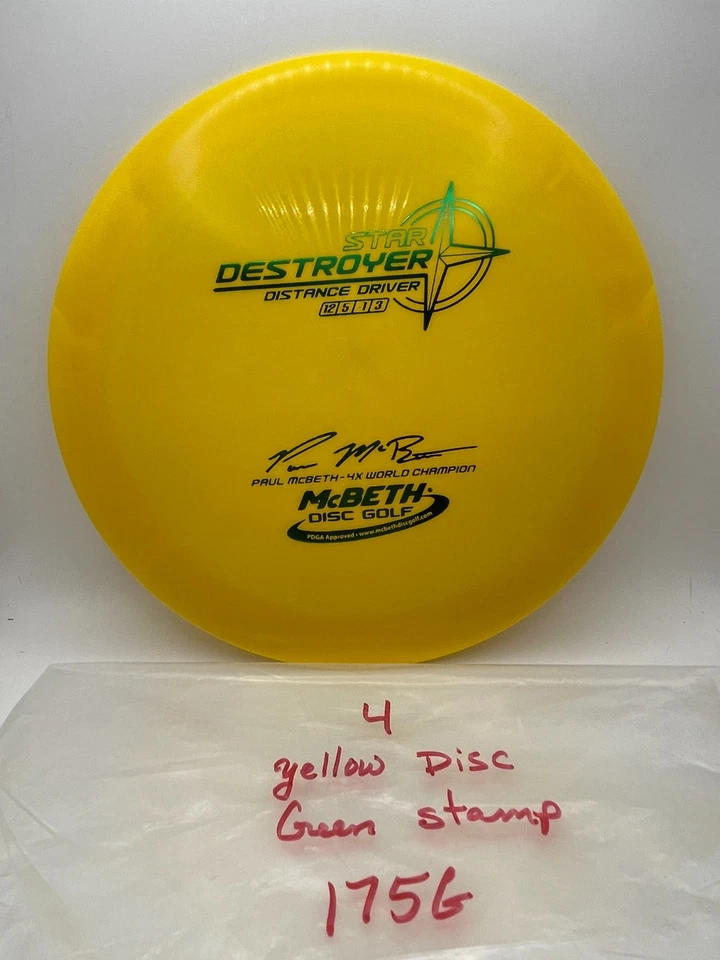 Innova 4x April fools Paul McBeth disc golf 2018 star Destroyer pick your bomber - Image 4 of 4