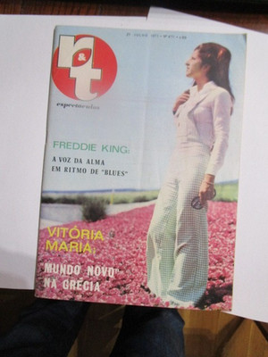 a  portuguese magazine 1973 Freddie King inside Los Cuervos