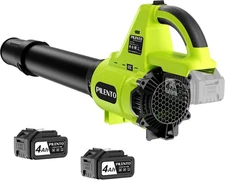 Leaf Blower Cordless with 2 x 4.0Ah Battery Operated and Fast Charger, 650CFM 28