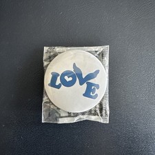 Official Coldplay LOVE Badge / Button Wembley 2025 PURPLE