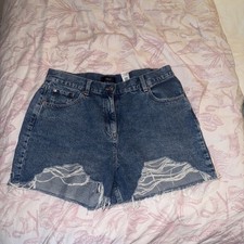 denim shorts size 16 ripped