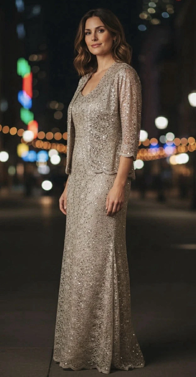 Alex Evenings 3/4 Sleeve Sheath Formal Dresses for Women for sale