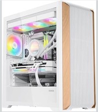 Z60 Genuine Walnut Wood PC Case, ATX Mid Tower PC Case, Pre-Installed 4X 140m...