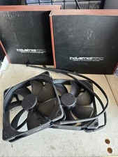2x Noctua NF-A14 iPPC-3000 PWM, 140mm Industrial Fan, 3000 RPM - Chromax Black