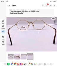 Fendi F10 Golden Swirl Matte Gold Metal Optic...