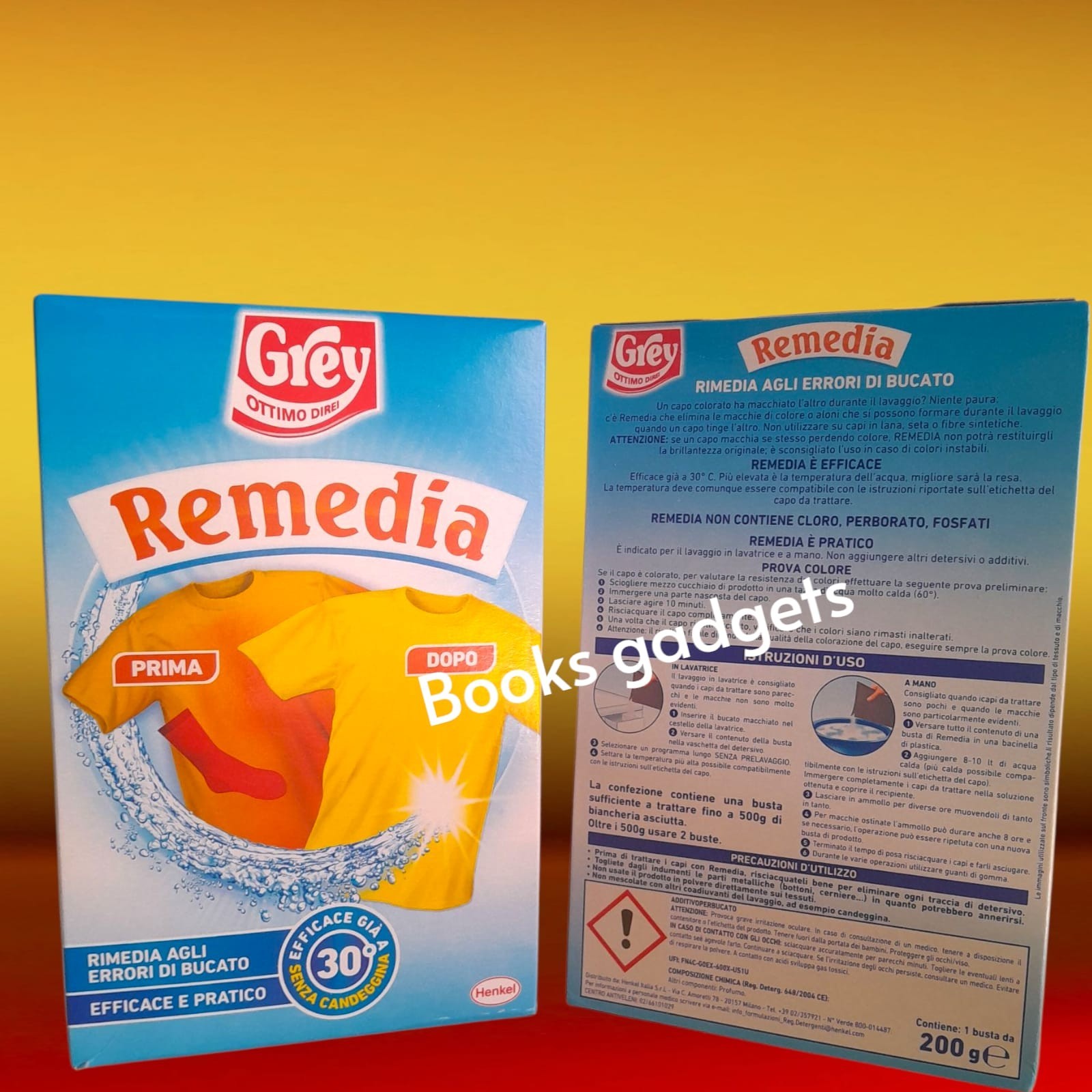5 Confezioni Grey Remedia Rimedia agli Errori di Bucato Elimina Macchie o Aloni - Immagine 3