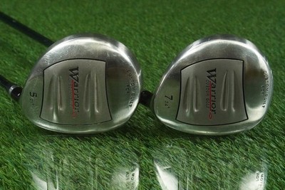 WARRIOR CUSTOM GOLF WOODS SET 5W,7W HARRISON LONG DRIVE GRAPHITE RH 21°, 24°