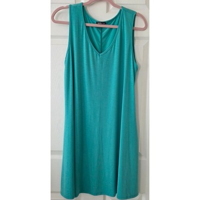 Heimish USA Teal Green V-Neck Swing Tank Dress Size XL