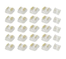3-Pin 10mm COB LED Strip Connector Kit for Solderless Strip-to-Wire and Strip...