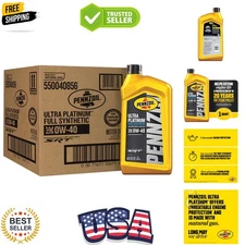 Ultra Platinum Full Synthetic 0W-40 Motor Oil, 1 Quart 6 Pack