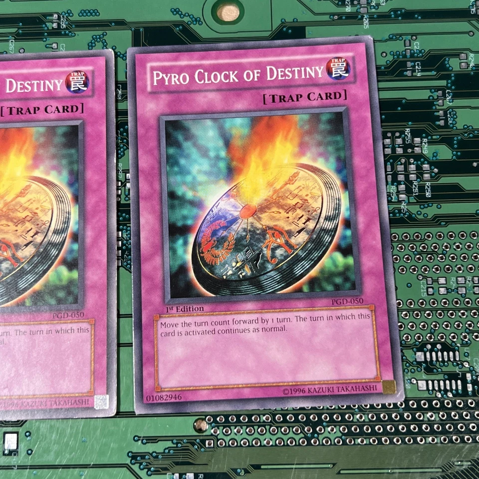 Pyro Clock of Destiny PGD-050 Pharaonic Guardian Yugioh Card MP 2 - Image 3 of 4