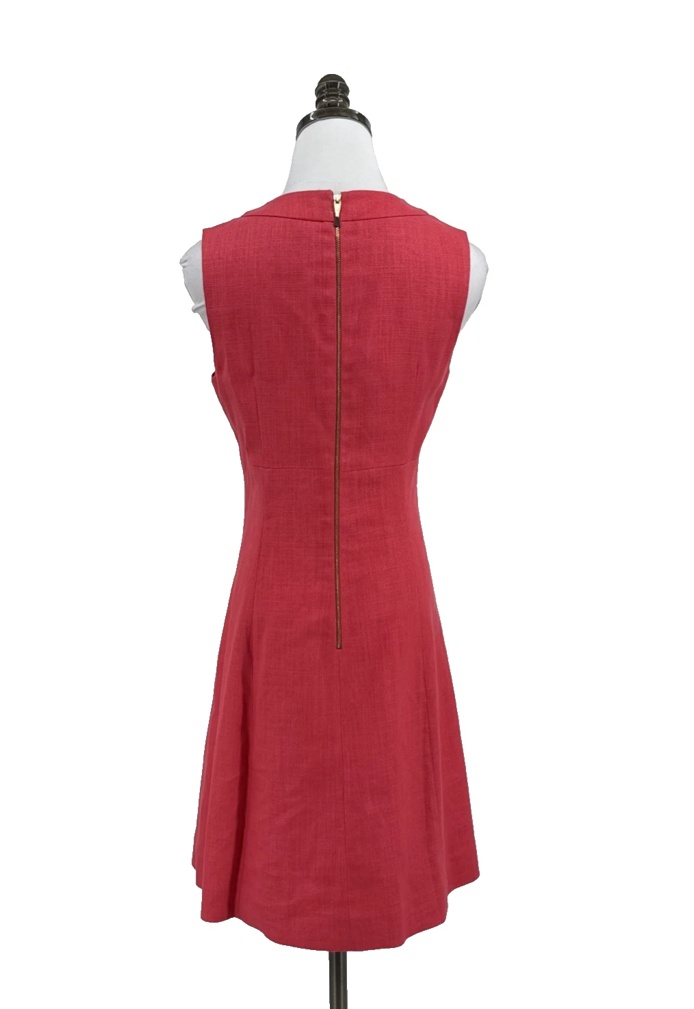 Abito Kate Spade Edith rosa impreziosito misto lino taglia 4