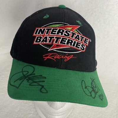 BOBBY LABONTE JOE GIBBS AUTOGRAPHED  INTERSTATE BATTERIES RACING HAT 2000