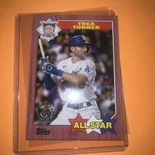 Nice 2022 Topps 1987 Topps All-Star RED SSP Trea Turner #’d 1/10 1:22,516 Packs