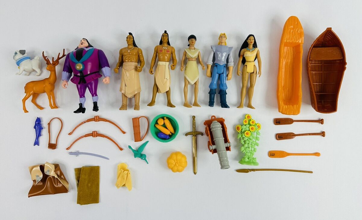 Vintage 1995 Mattel Disney Pocahontas Action Figure Bulk Lot