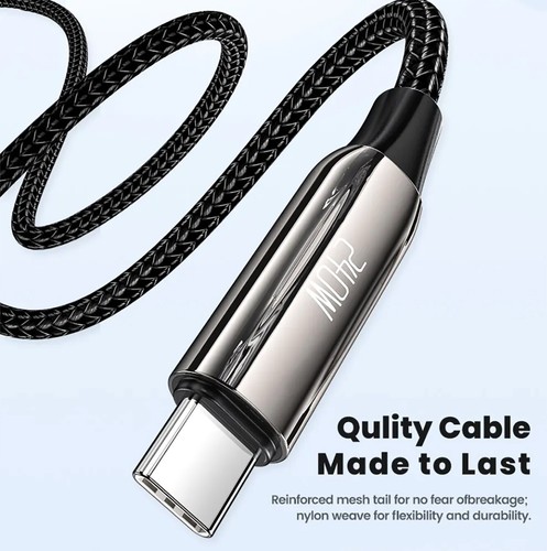 Câble USB C vers Type C 240W Charge Rapide PD 3.1 Transfert de Données 2M Toocki - Photo 6/8