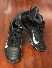 Nike FastFlex Alpha Menace Shark 2 Size 1 Youth Black White AQ7654-001 Football