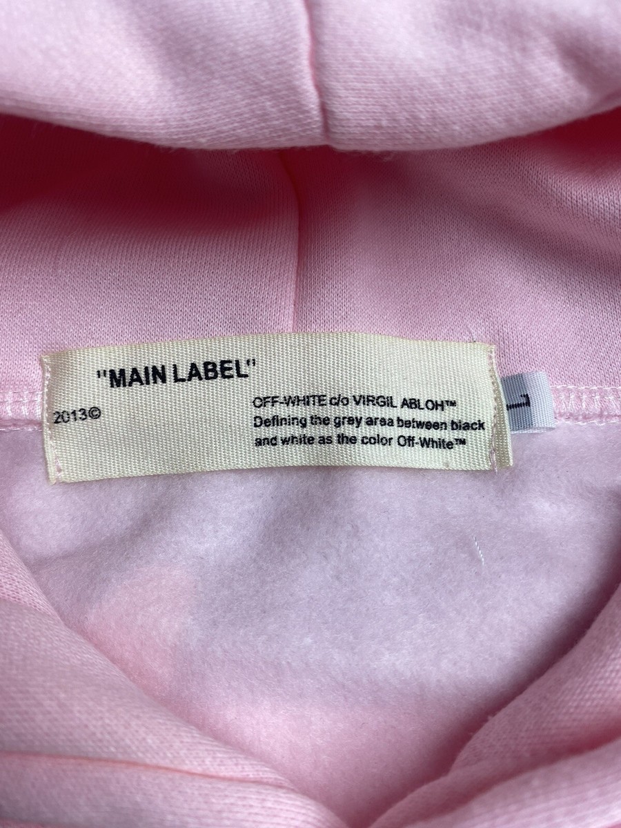 Sweat à Capuche Off-White - Taille M - Noir Avec étiquette Blanche Virgil Abloh - 100% Coton - Neuf Avec étiquettes - Pour Femme