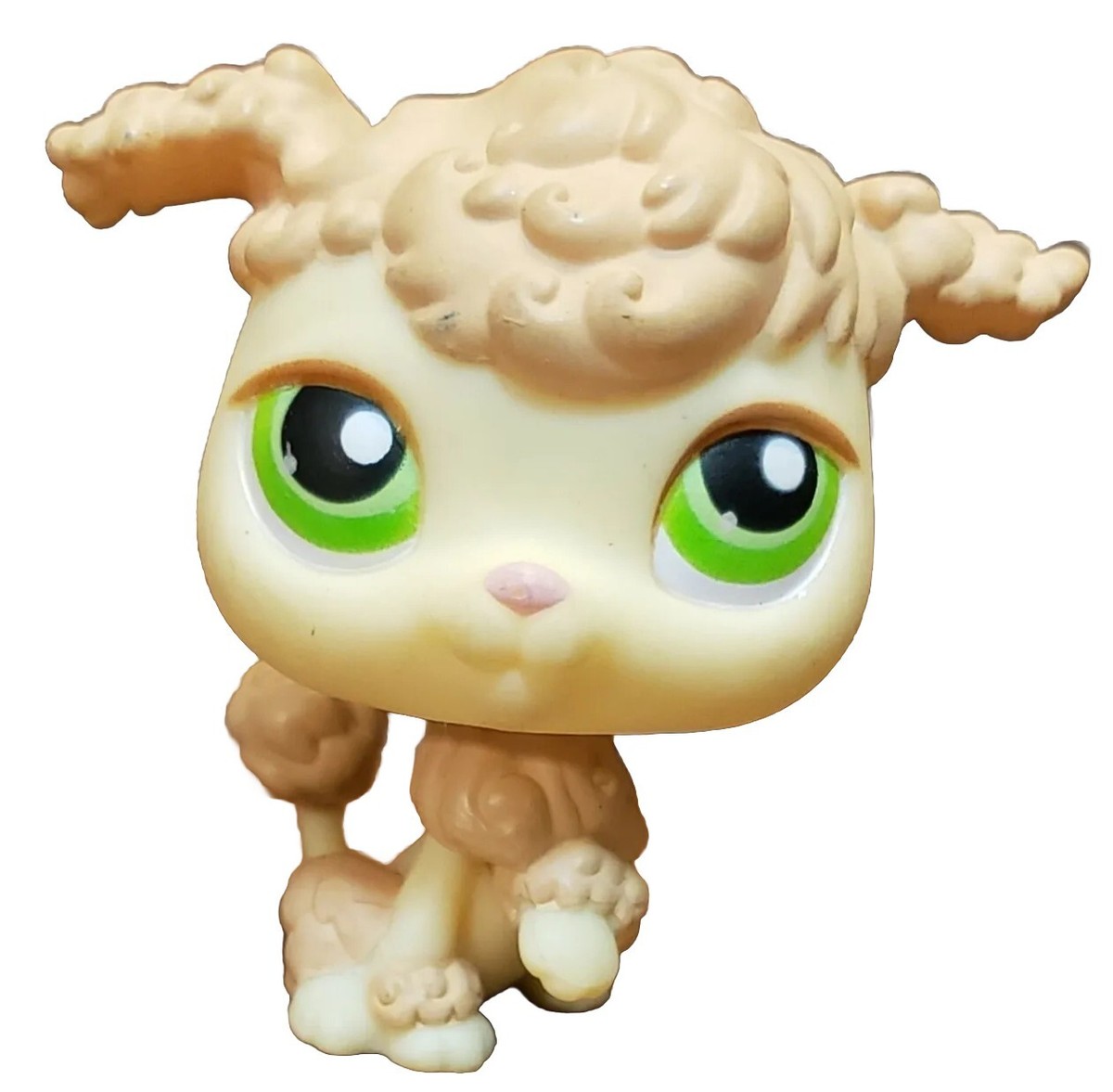 Littlest Pet Shop Dog LPS #146 French Doodle Puppy Green