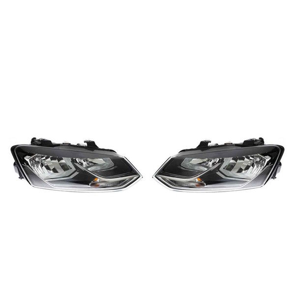 Hella Hauptscheinwerfer Set Scheinwerfer Links Rechts FüR Vw Polo 6R 6C 6R_-image