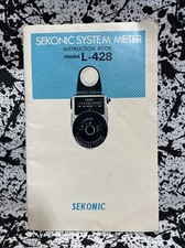 Sekonic System Meter L-428 Light Meter Owner  s Operating Instruction Manual VTG