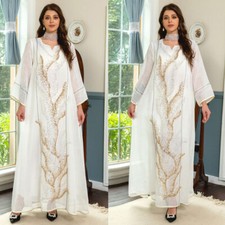 Dubai Women Abaya Maxi Long Dress Loose Kaftan Kaftan Islamic Turkey Robes Arab
