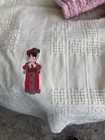Signed Vintage Baby Blanket 1 Side Hand Quilted, 1 Side Total Cross-Stitch ABTUC — photo 3