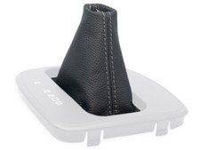 SCHALTMANSCHETTE FUR FORD KUGA 2 automatik 2012-2019 SCHALTSACK LEDER NAHT GRAU