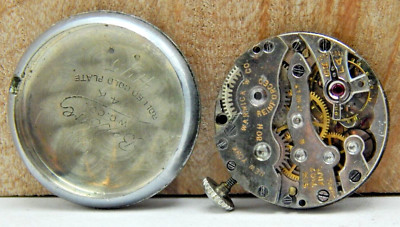 Vintage Warwick 80H 6j 2 adjustment ladies wrist watch movement with case back