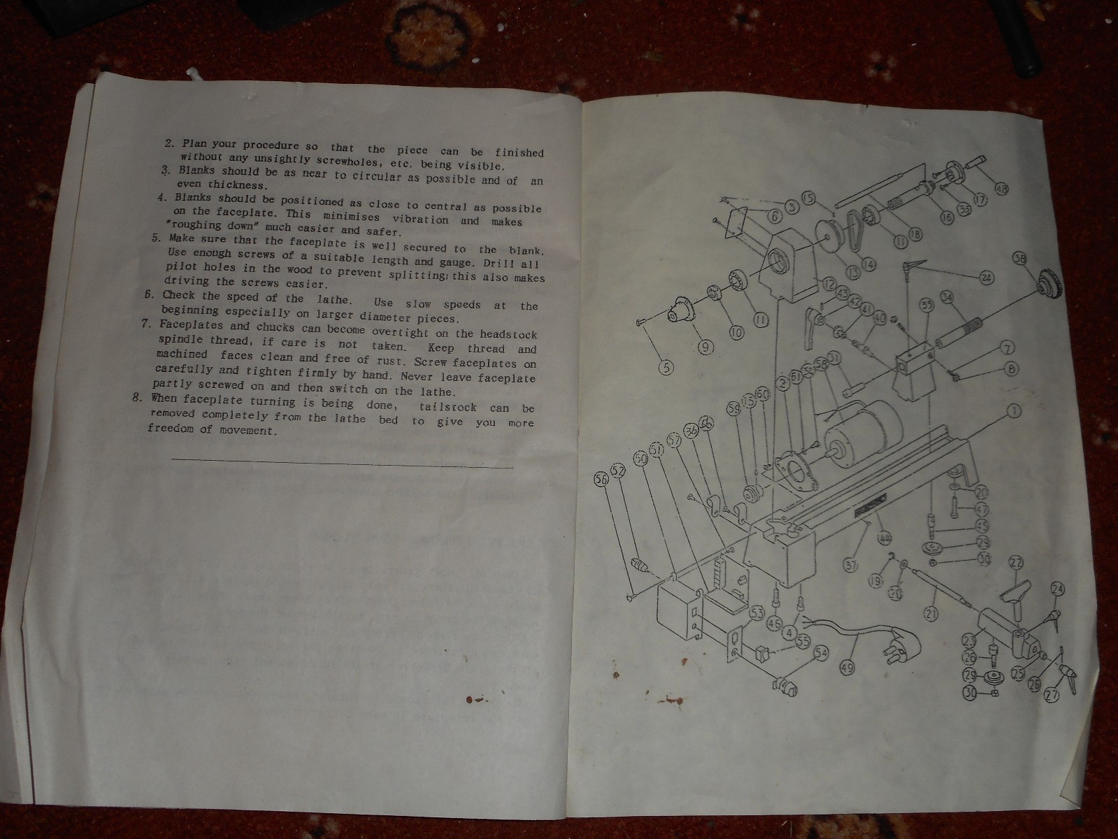 Craft Supplies mini wood woodworking lathe MVS1000 The Mill Millers