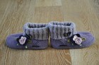 Haflinger Girls Purple Flower Wool Slippers Size EURO 30/US 12 EUC — photo 3