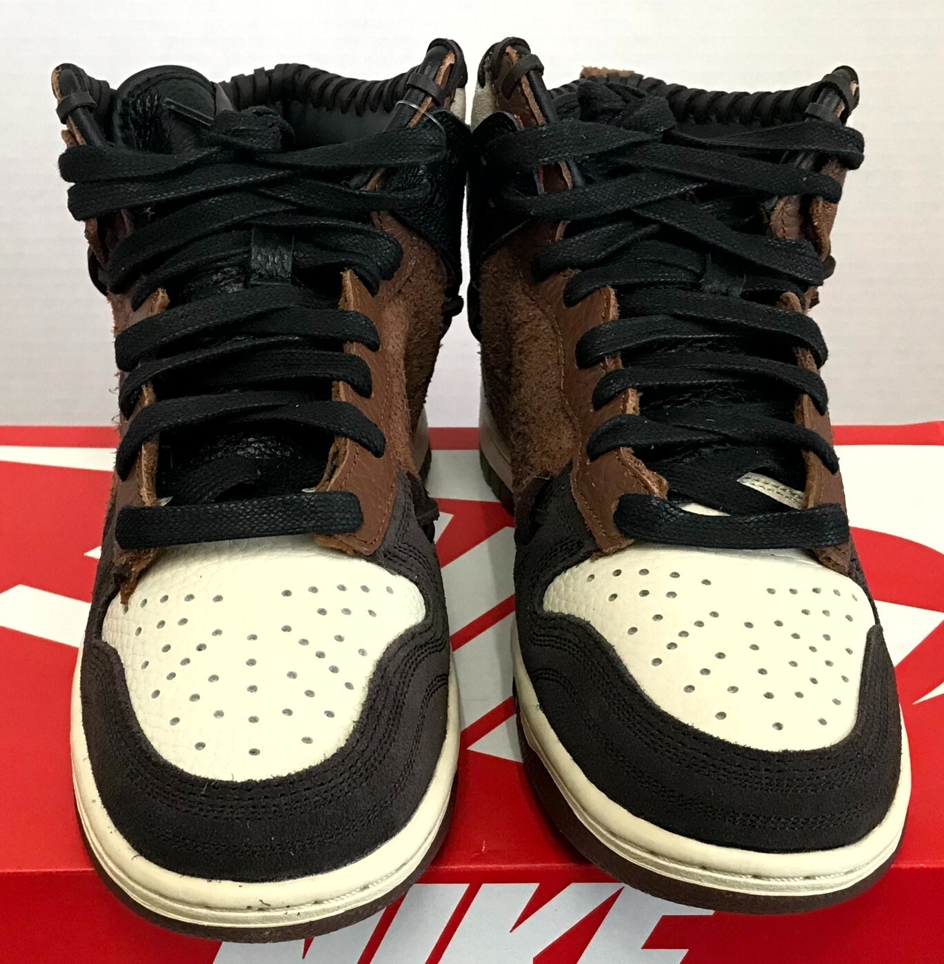 OFF WHITE X NIKE NIKE X BODEGA DARK HI BDGA LEGEND FAUNA MARRONE RUSTICO BIANCO SPORCO 12 5 CZ8125 200