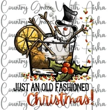 Sublimation Transfer Old Fashion Christmas Ready To Press Heat Transfer