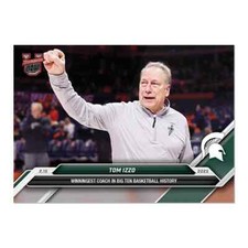 Tom Izzo Most Big Ten Wins 2024-25 Bowman U NOW Basketball Card 68