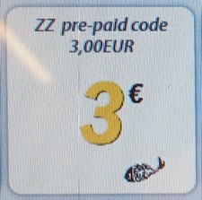Latvia TELE2 3  euro Zelta Zivtina ZZ Prepaid Top Up Refill Code
