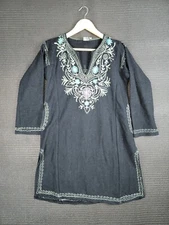 Mohan Dress wool warm embroidered casual size 36 floral