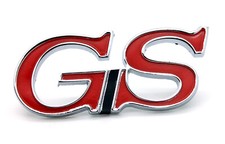 NEW 1968-1972 Buick GS Front Fender Emblem Trim Red & Chrome / USA MADE