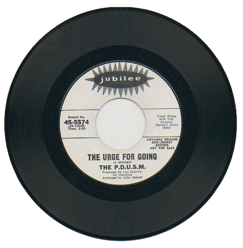 THE P.D.U.S.M. 45 RPM Promo THE URGE FOR GOING / CAESAR'S PALACE MINT-!