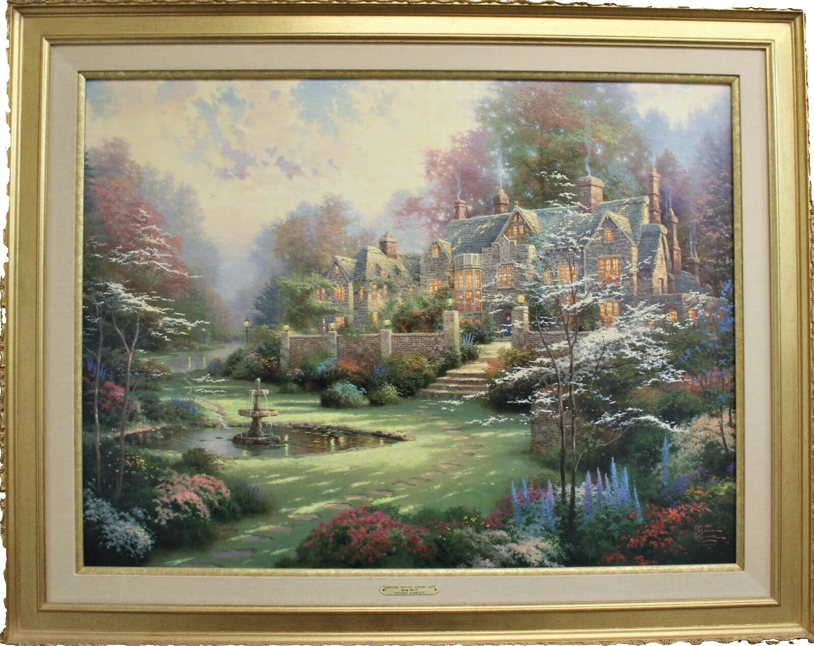 Thomas Kinkade realismo jardines Art Prints