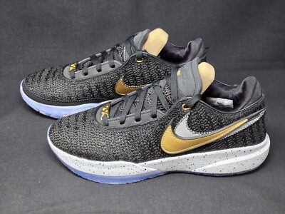 Nike‎ Lebron XX 20 Metallic Gold Black Sneakers DJ5423-003 - Size 9 Nike LeBron James XX 20 Black Metallic Gold Platinum DJ5423  main image 2