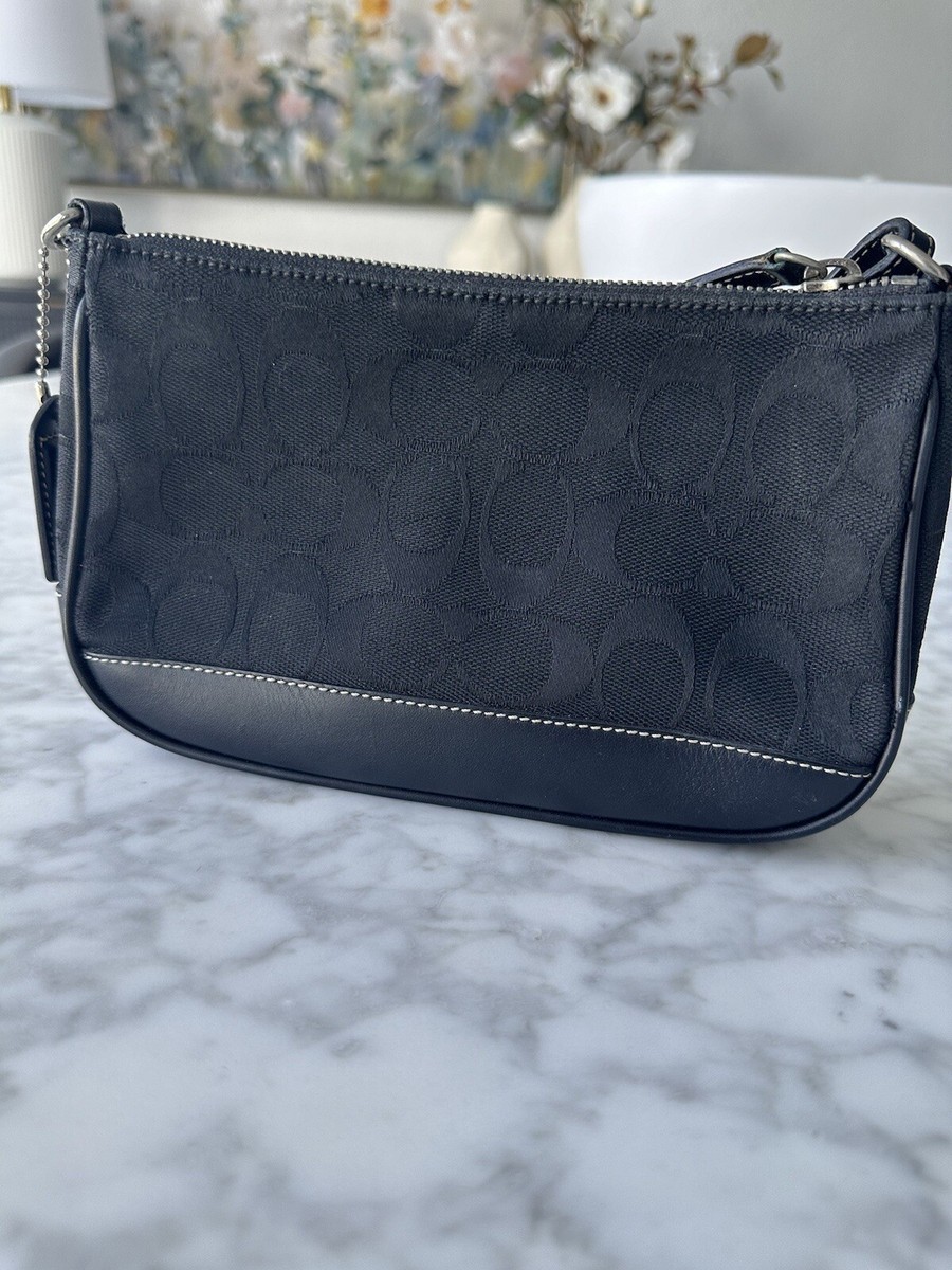Vintage Y2K Coach Signature Black Demi pouch purse | eBay Vintage Y2K Coach Signature Black Demi pouch purse | eBay